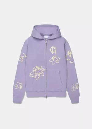 Croyez flower zip-hoodie 2801 lilac