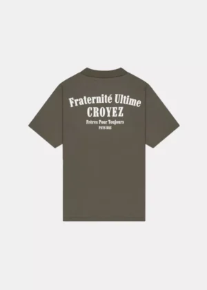 Croyez fraternite t-shirt 2401 dusty olive