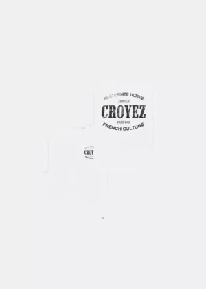 Croyez oversized stamp t-shirt 2100 white