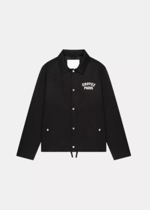 Croyez paris padded coach jacket 2900 black