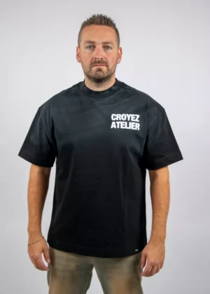 Croyez sprayed atelier t-shirt 2900 black