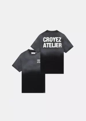 Croyez sprayed atelier t-shirt 2900 black