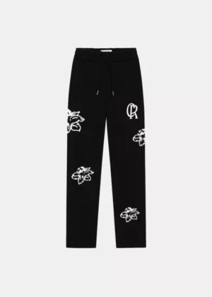 Croyez straight leg flower sweat 2900 black