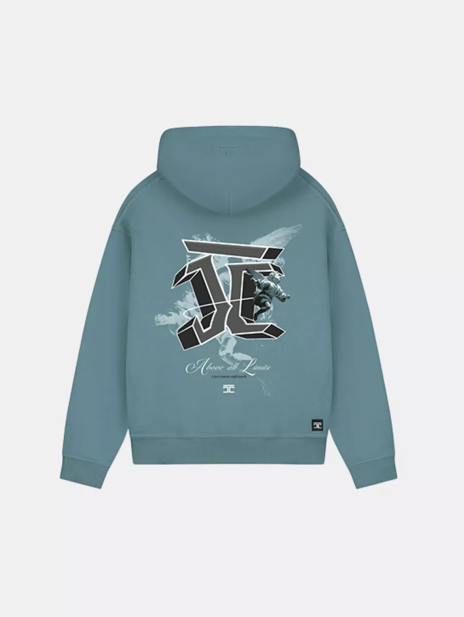 Jorcustom abovealllimits hoodie oceanblue