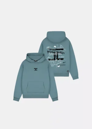 Jorcustom artist hoodie oceanblue