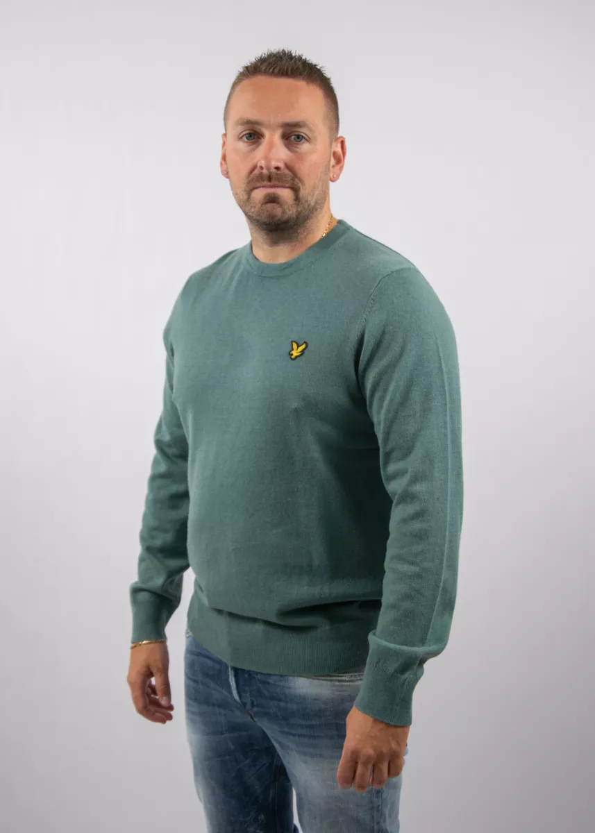 Lyle & Scott kn2110vc x870 agave green