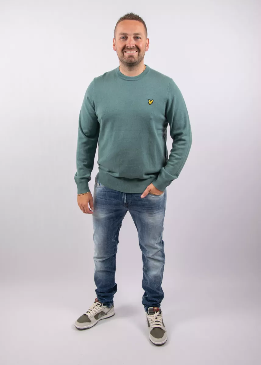 Lyle & Scott kn2110vc x870 agave green