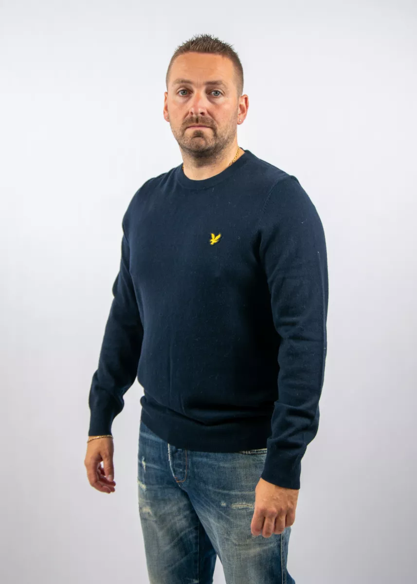 Lyle & Scott kn2110vc z271 dark navy