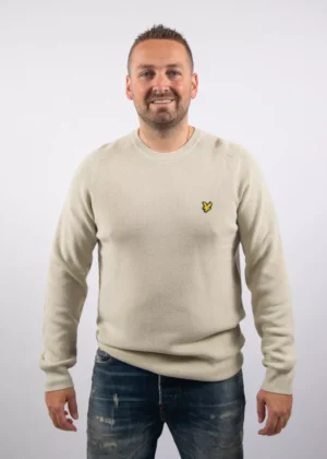 Lyle & Scott kn2303v x865 grey taupe