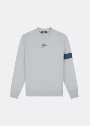 Malelions captain sweater 691 ocean grey