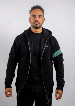 Malelions captain zip hoodie 900 black