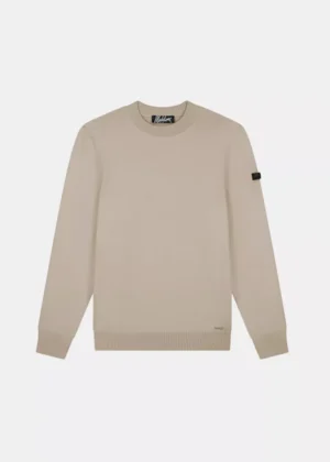 Malelions knitted crewneck 099 sand