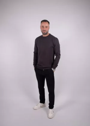 Malelions knitted crewneck 696 mulch brown