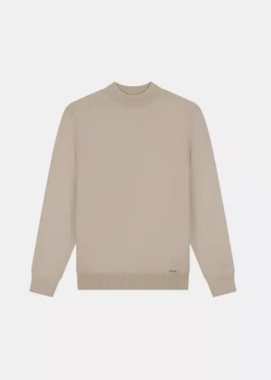Malelions knitted mockneck sweater 099 sand