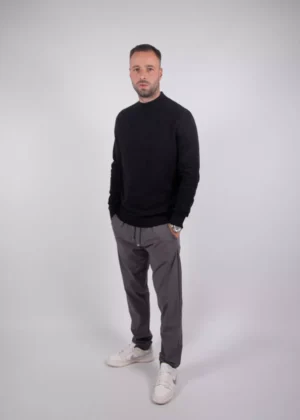 Malelions knitted mockneck sweater 900 black