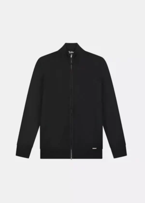 Malelions knitted zip cardigan 900 black
