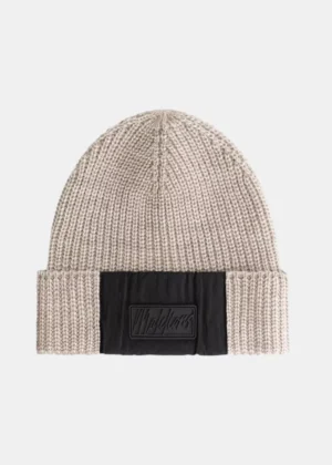 Malelions nylon beanie 336 taupe