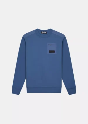 Malelions nylon pocket sweater 970 blue slate