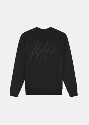 Malelions oversized knitted signature 900 black