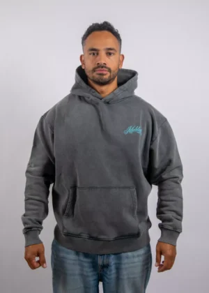 Malelions playing cards hoodie 848 acid wash