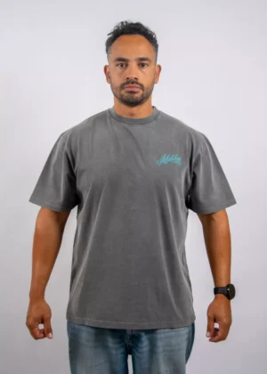 Malelions playing cards t-shirt 848 acid wash