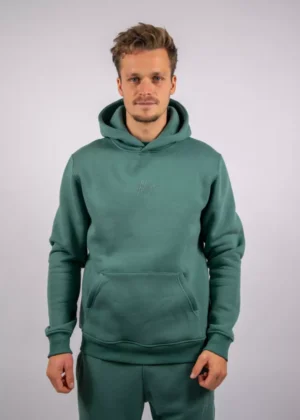 Malelions striped signature hoodie 400 green