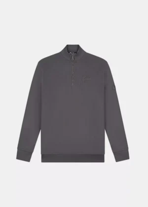 Malelions turtle half zip sweater 696 mulch brown