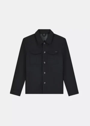 Malelions wool shacket 900 black