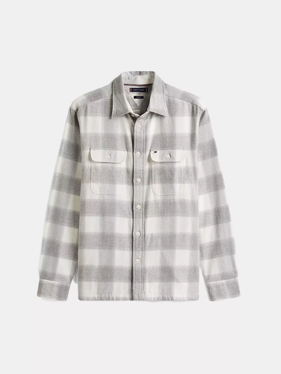 Tommy Hilfiger mw0mw40483 0qy light grey htr/check/972