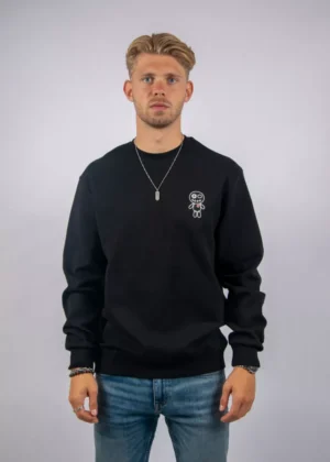 Wrong Friends brooks sweater black