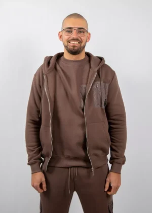 XPLCT shade vest deep taupe