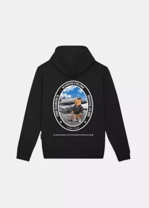 Baron Filou cli backprint hoodie black