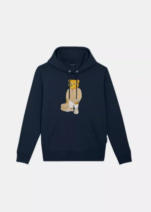 Baron Filou cxlvi embroidered hoodie navy blue