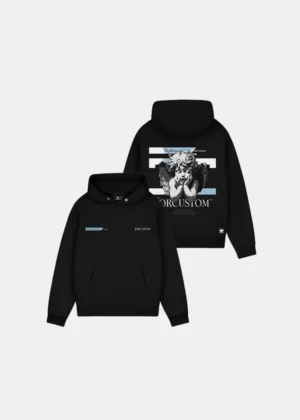 Jorcustom angel2.0 oversized hoodie black