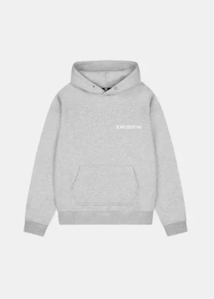 Jorcustom ribbon hoodie greymelange