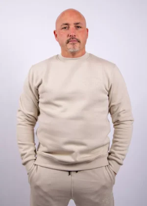 Malelions permanent vacation sweater light taupe