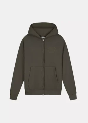 Malelions permanent vacation zip hoodie vintage green