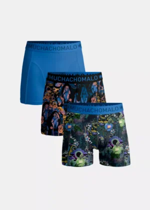 MUCHACHOMALO fruitnoevil1010-07 3-pack print/print/blue