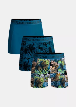 MUCHACHOMALO u-wolfy1010-01 3-pack print/print/solid
