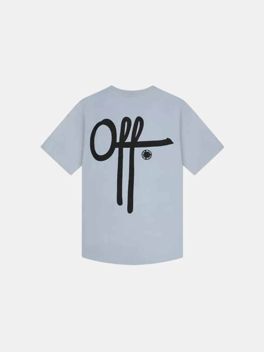 OFF THE PITCH fullstop slim fit tee 608 light blue