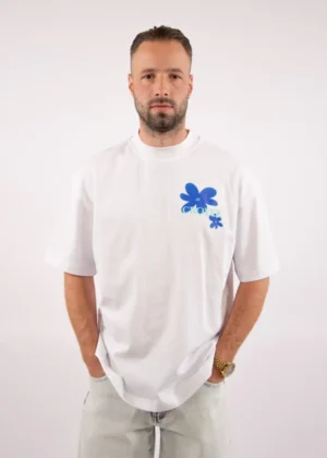 Croyez botanique t-shirt white/tiffany blue