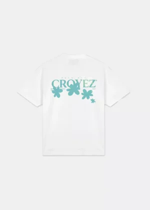Croyez botanique t-shirt white/tiffany blue