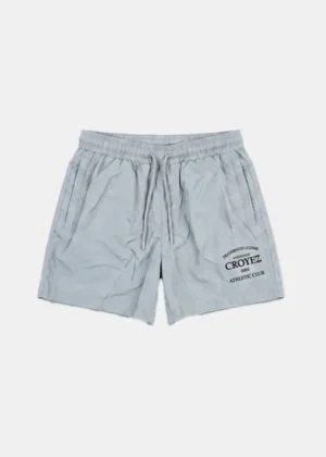 Croyez overlay fraternite swim shorts light grey