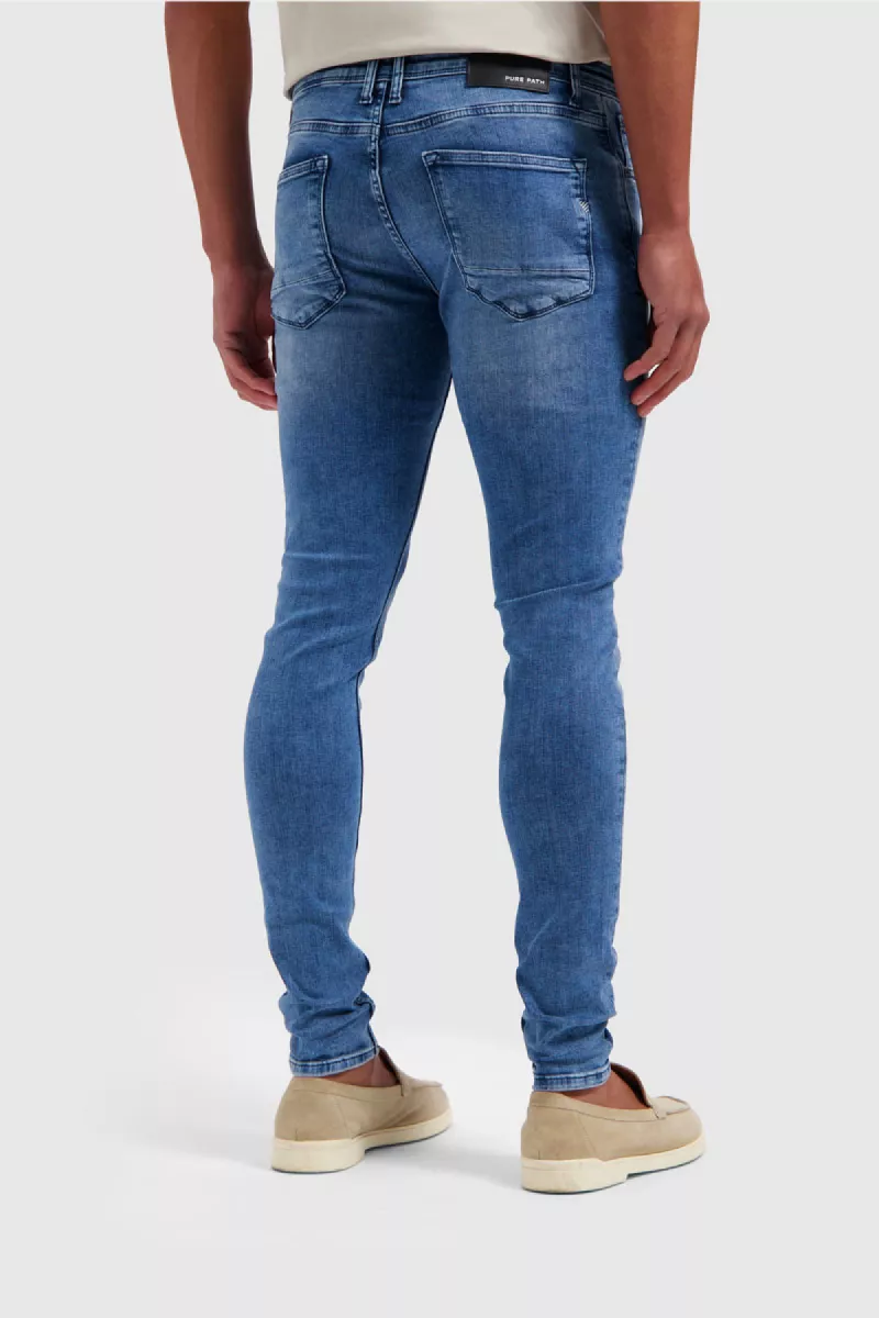 Purewhite the dylan w1210 83 denim mid blue