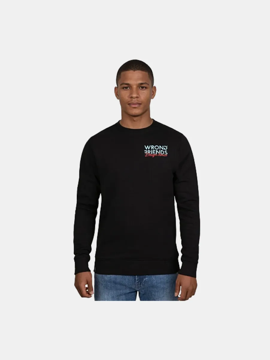 Wrong Friends wf design house sweater black
