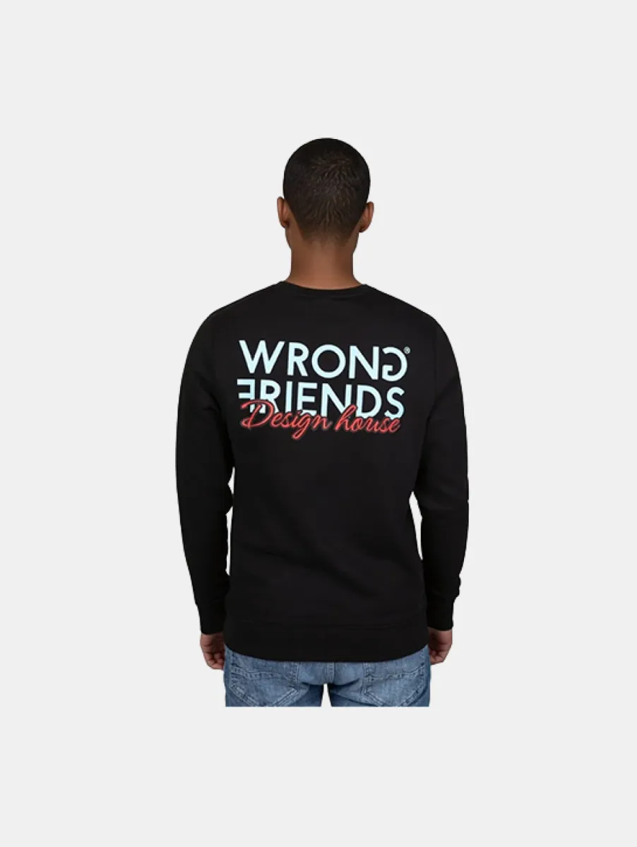 Wrong Friends wf design house sweater black