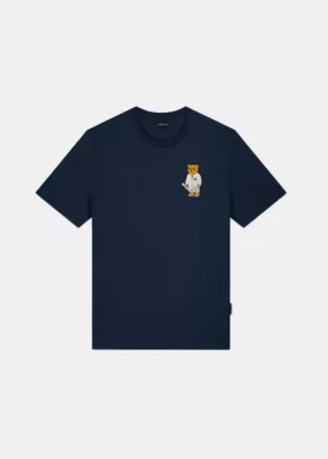Baron Filou clxviii embroidered t-shirt navy blue