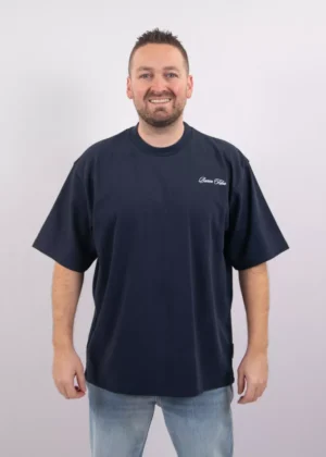 Baron Filou oversized backprint no rush navy blue