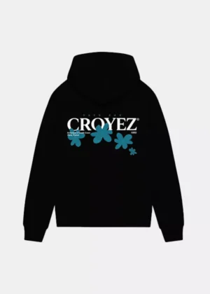 Croyez botanique zip hoodie black/dark teal