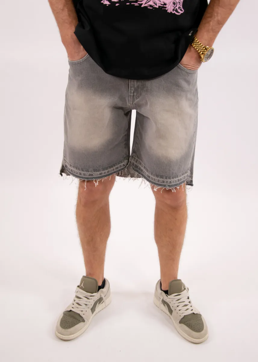 Croyez cd2 Stepped Hem shorts dark grey